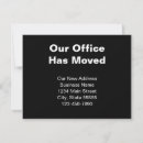 Search for business moving announcement cards We have moved