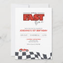 Search for fast one birthday invitations Racing
