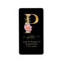 Search for initial p return address labels Watercolor