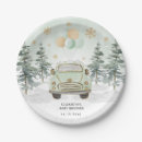 Search for elegant christmas paper plates Watercolor greenery