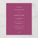 Search for fuchsia pink wedding invitations Simple