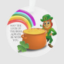 Recherche de shamrock vert ornements Leprechaun