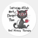 Search for cat with attitude stickers Funny