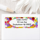 Search for pansy flower return address labels Pansies