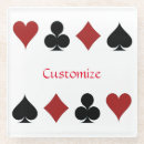 Search for playing cards coasters Spade