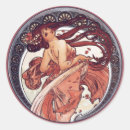 Recherche de mucha d alphonse autocollants Rétro