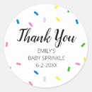 Search for sprinkles thank you stickers For kids