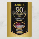 Search for mans 90th birthday invitations Aged to perfection