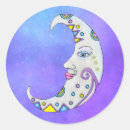 Recherche de lune blanche autocollants Lune de croissant