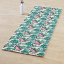 Search for palm leaves yoga mats Green