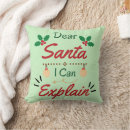 Search for dear santa pillows Merry christmas