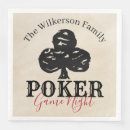 Recherche de poker serviettes Clubs