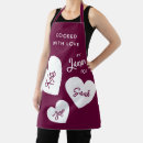 Search for burgundy aprons Trendy
