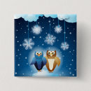 Search for winter bird buttons Snowflakes