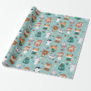 Search for raccoon christmas wrapping paper Winter