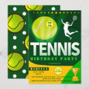 Search for tennis birthday invitations Modern
