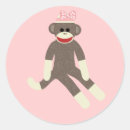 Search for girl monkey stickers Pink