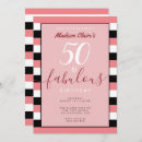 Search for girly 50th birthday invitations Simple
