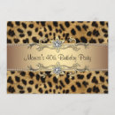Search for leopard print birthday invitations Womans