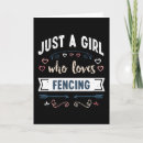Search for funny fence cards Sabre