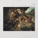 Recherche de delacroix cartes postales Chasse