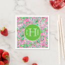 Recherche de motif palmier serviettes Monogramme