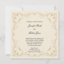 Search for cream and gold wedding invitations Border
