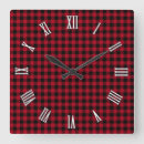 Search for red kitchen clocks Red and black