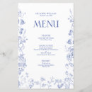 Search for french menus Blue and white
