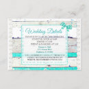 Recherche de bois affligé invitations Turquoise