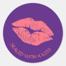 Recherche de lèvres roses autocollants Baiser
