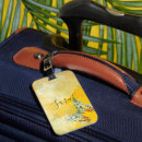 Recherche de papillon jaune bagages étiquettes Aquarelle