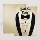 Search for tuxedo bachelor party invitations Black