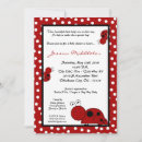 Recherche de lady bug baby shower invitations Rouge