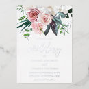 Search for pink and silver wedding invitations Blush