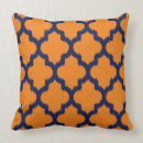 Search for orange and navy blue pillows Elegant