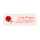Search for cute red ladybug return address labels Insect