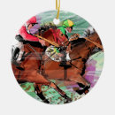 Recherche de course de chevaux ornements Noël