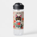 Search for black cat water bottles Flowers