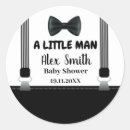 Search for bow tie baby shower stickers Little man