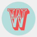 Search for monogram w stickers Alphabet