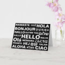 Search for different languages cards Black