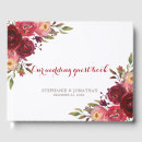Search for burgundy guest books Red roses