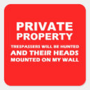 Search for trespass stickers Danger