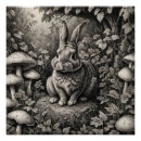 Search for black rabbit art Cute