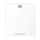 Recherche de police blocsnotes Monogrammé