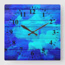 Recherche de peinture bleue horloges Aquarelle