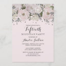 Search for pretty 50th birthday invitations Pink