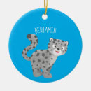 Search for snow leopard ornaments Cute