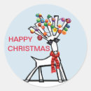 Search for christmas reindeer stickers Snow
